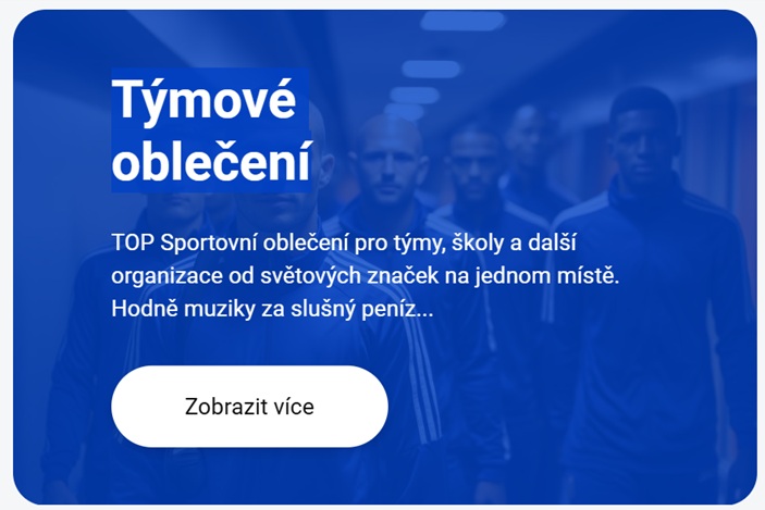 Sportovní oblečení, dresy, bundy, mikiny, teplákové soupravy, tepláky, trenky, trika